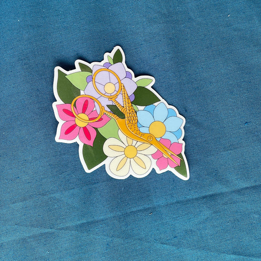 Stork Scissors | Vinyl Sticker