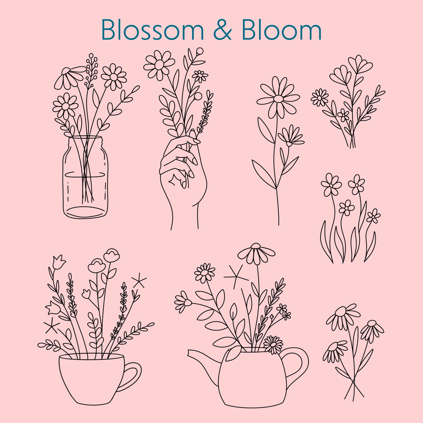 Embroidery Stick & Stitch Pack | Blossom & Bloom