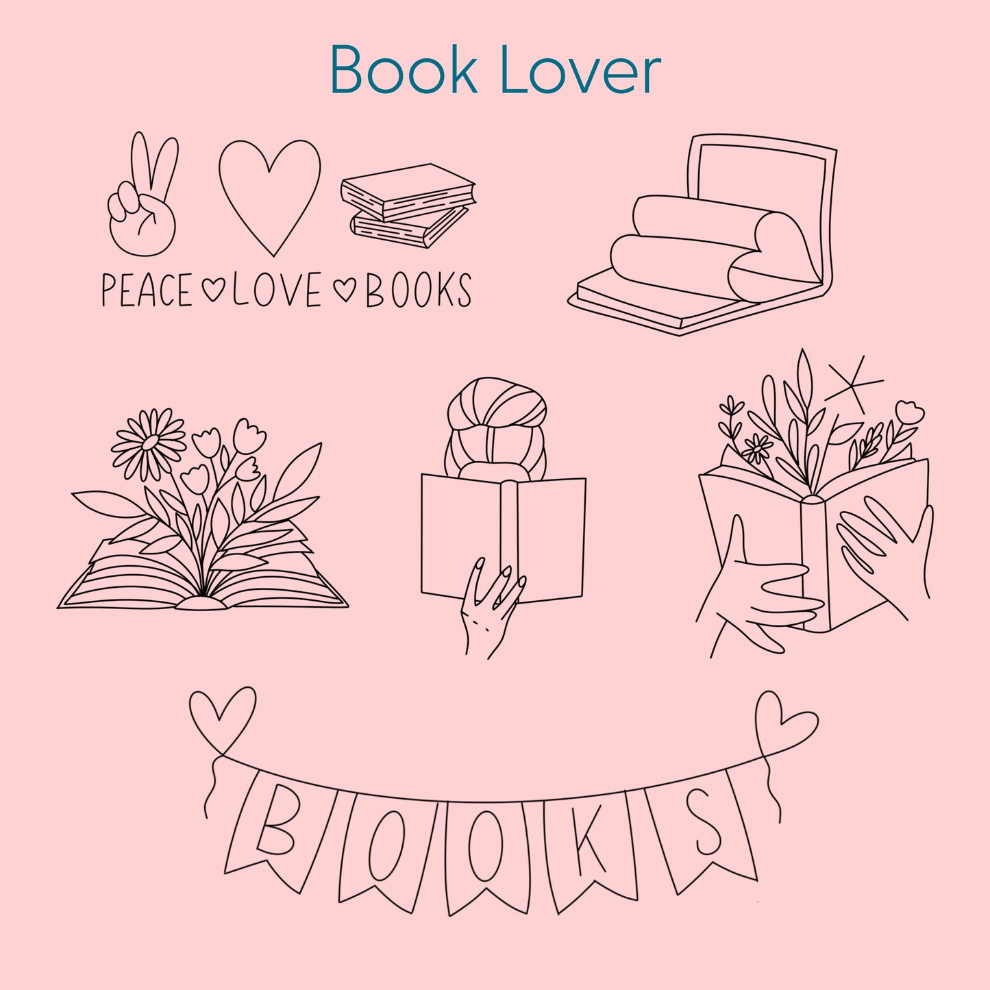 Embroidery Stick & Stitch Pack | Book Lover