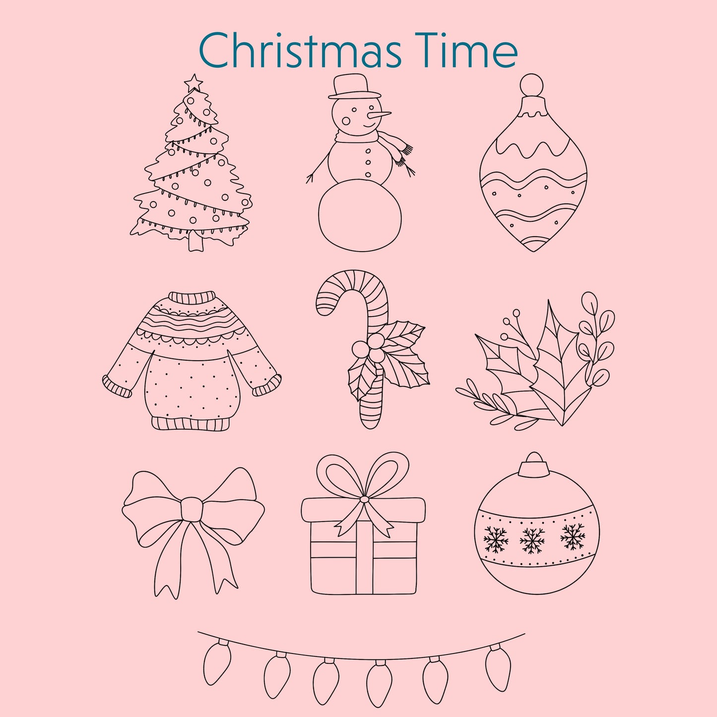 Embroidery Stick & Stitch Pack | Christmas Time