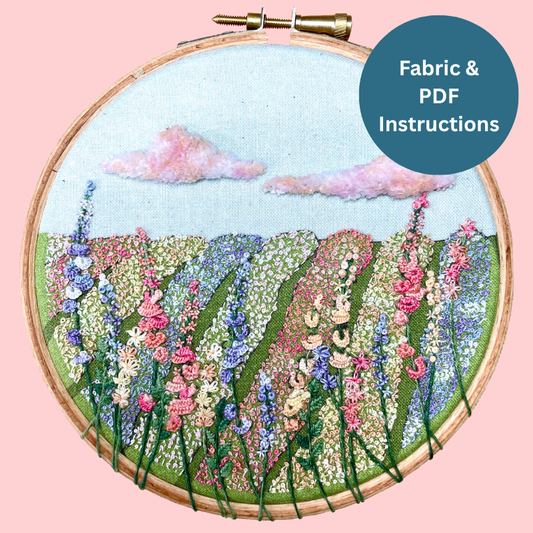 Confetti Fields Embroidery | Fabric & PDF Instructions