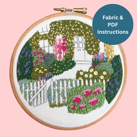 Country Garden Embroidery | Fabric & PDF Instructions