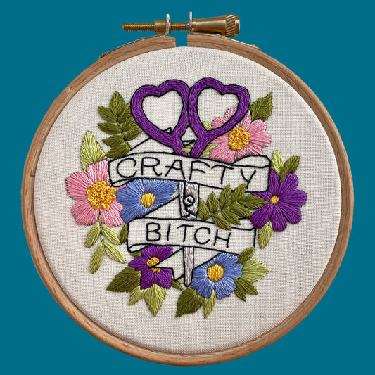 Crafty B*tch Embroidery Mini Kit