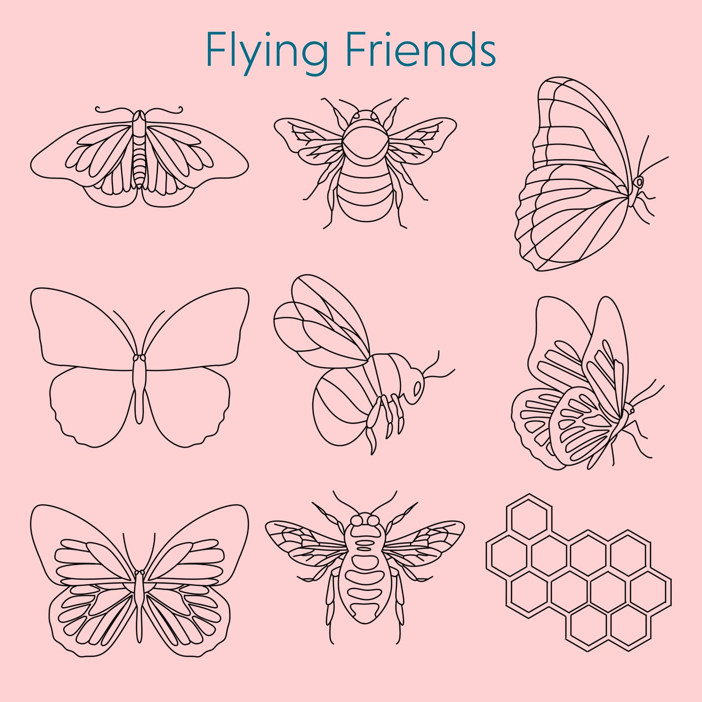 Embroidery Stick & Stitch Pack | Flying Friends
