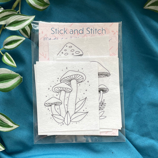 Embroidery Stick & Stitch Pack | Magical Mushrooms