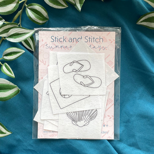 Embroidery Stick & Stitch Pack | Summer Holidays