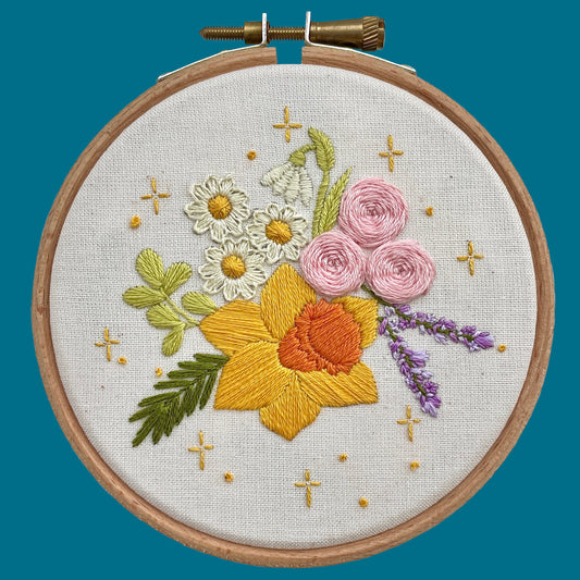 Spring Bouquet Mini Embroidery Kit