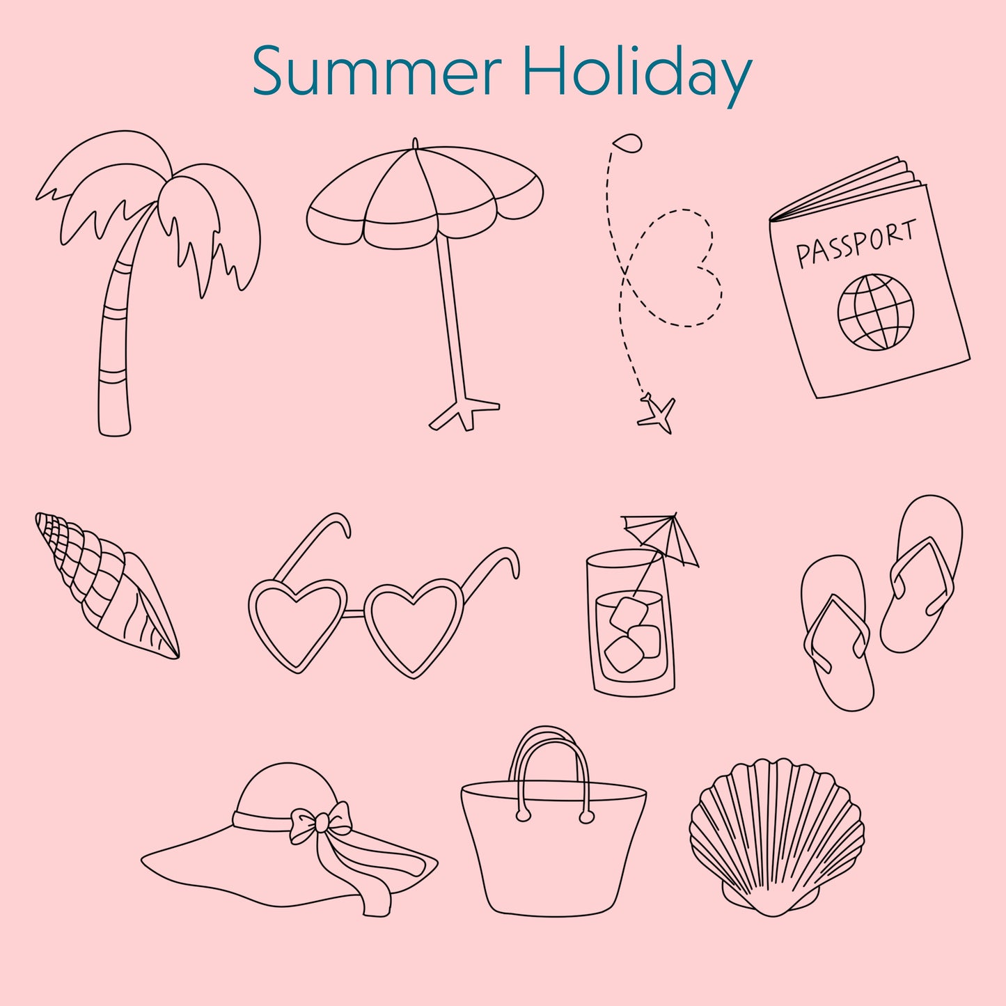 Embroidery Stick & Stitch Pack | Summer Holidays