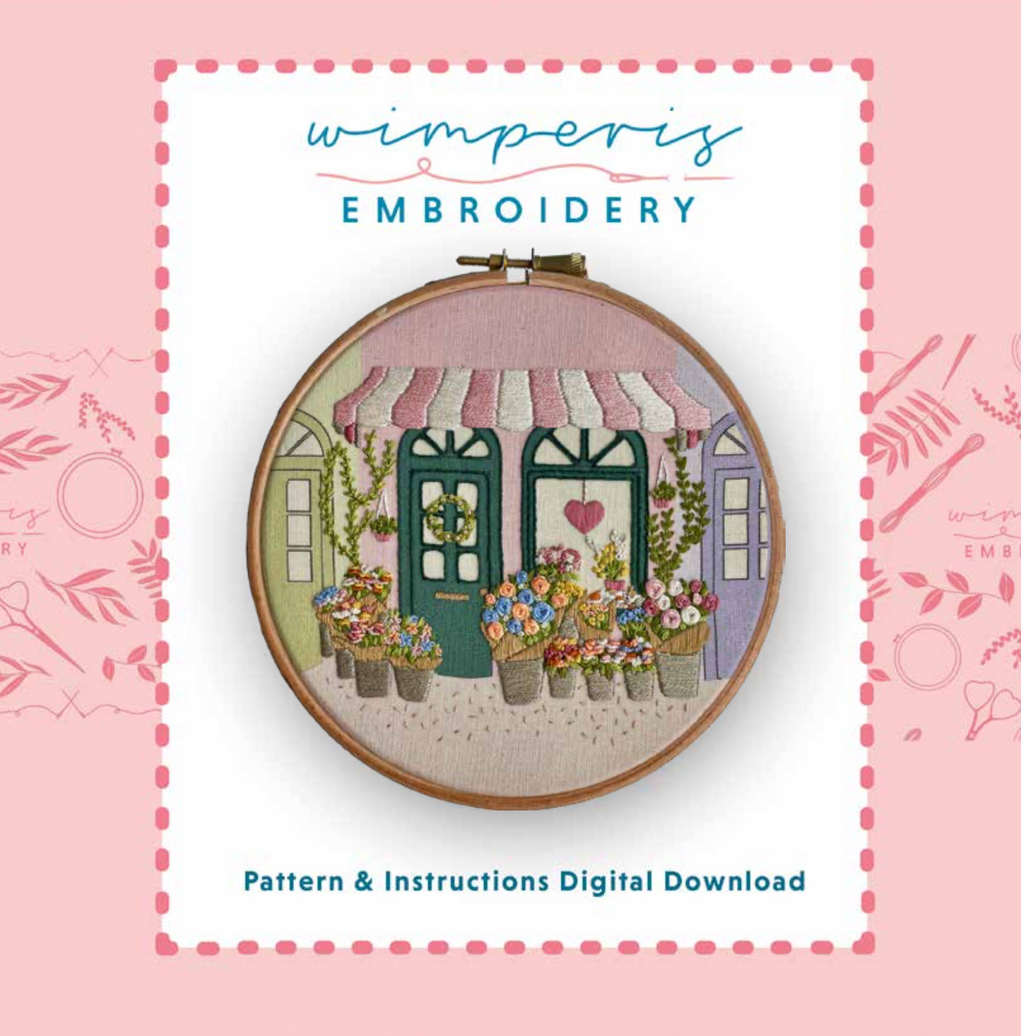 Flower Shop PDF Embroidery Pattern | Digital Download