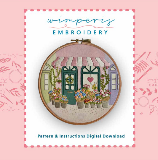 Flower Shop PDF Embroidery Pattern | Digital Download
