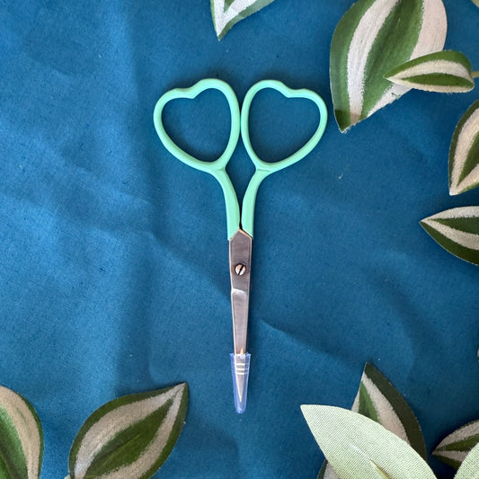 Heart-Shaped Embroidery Scissors | Mint