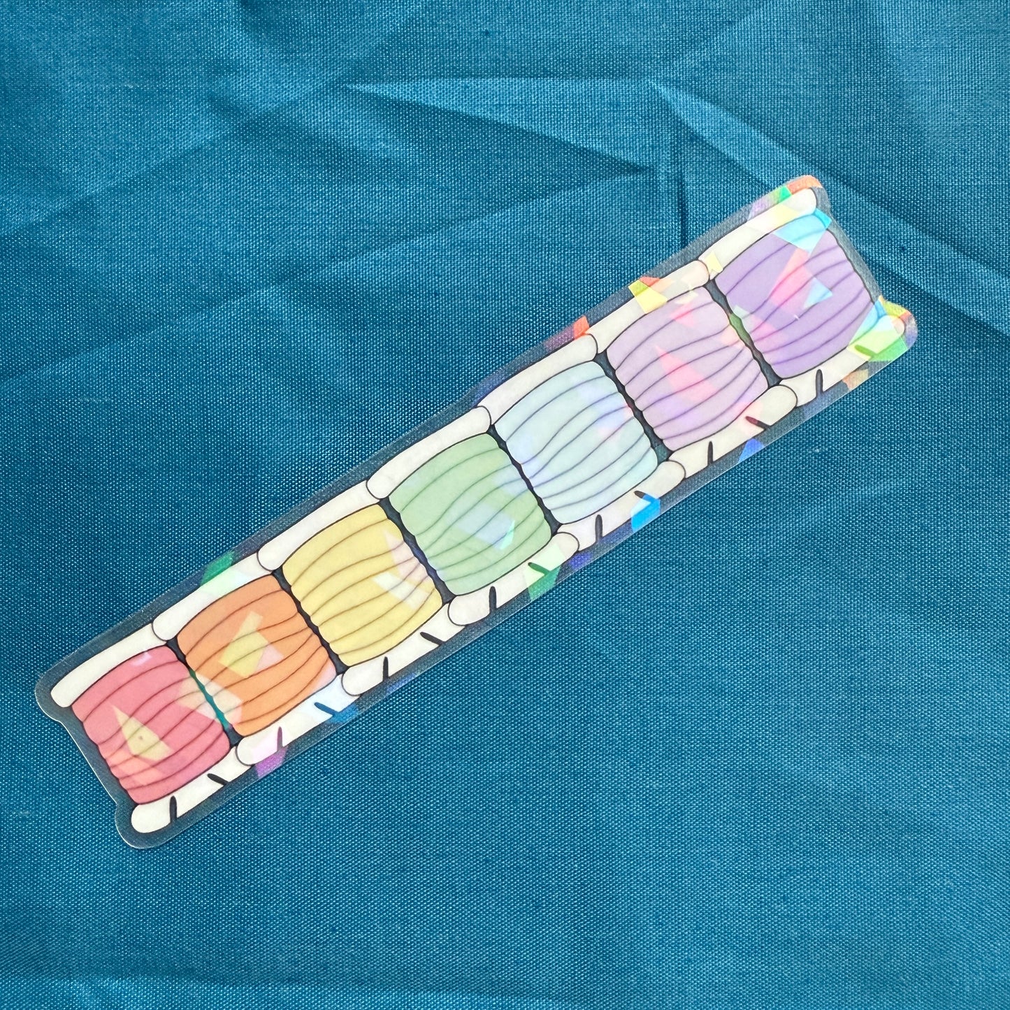Rainbow Bobbin | Holographic Vinyl Sticker