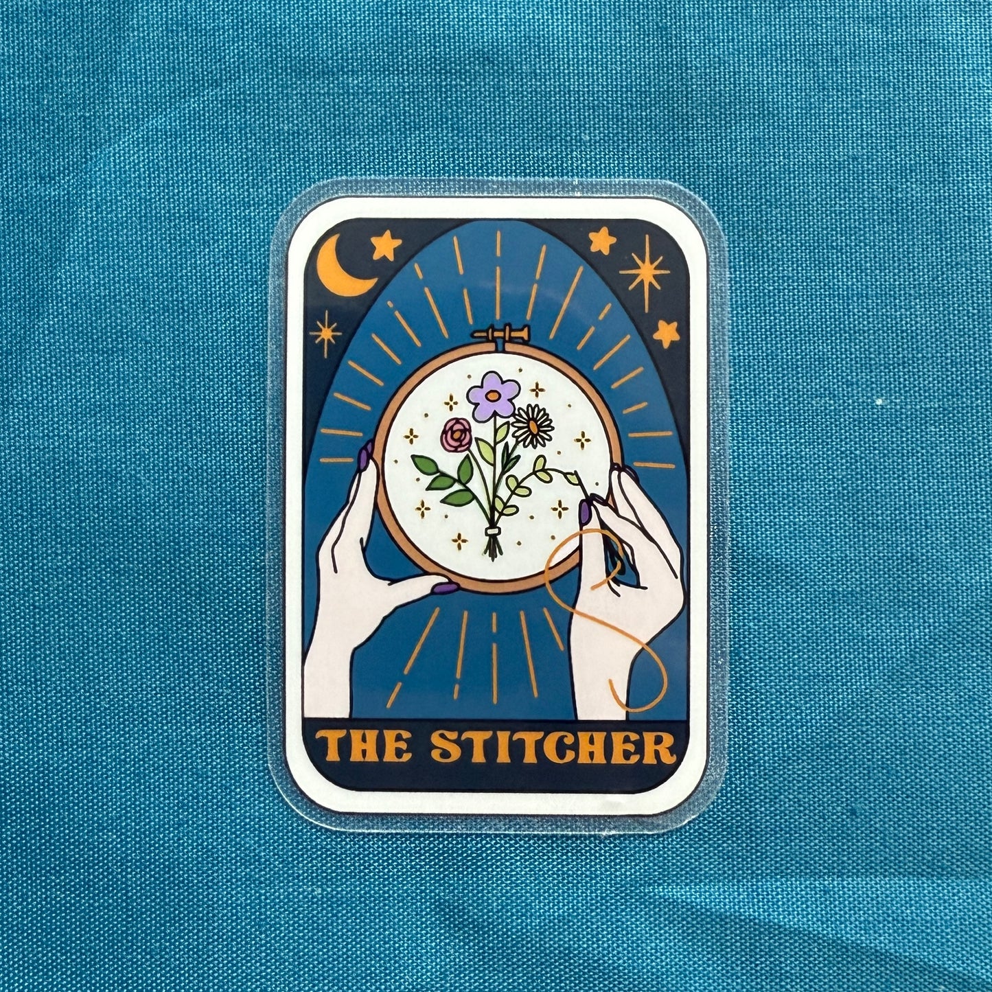 The Stitcher Tarot Card (white skin) | Vinyl Sticker