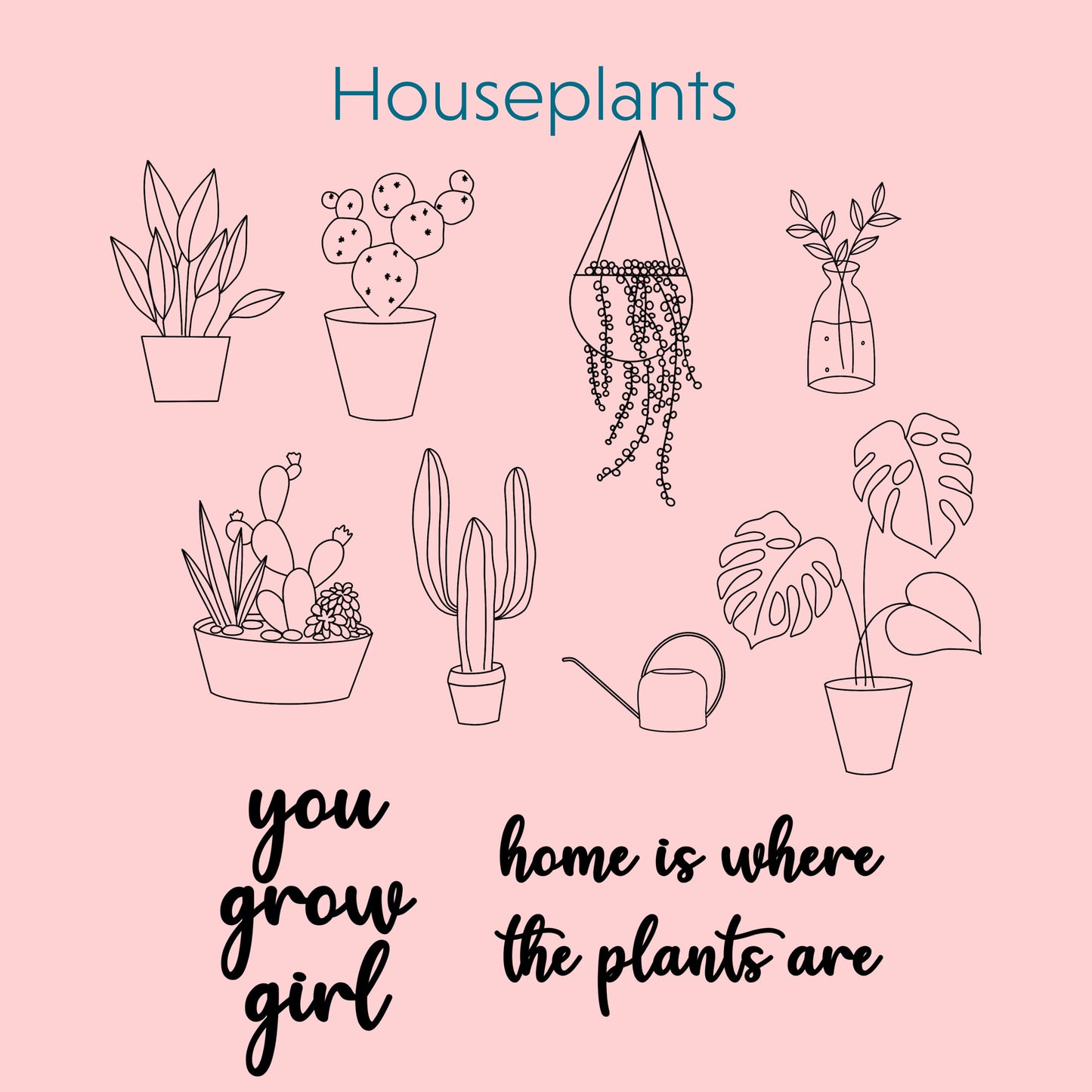 Embroidery Stick & Stitch Pack | Houseplant Lover