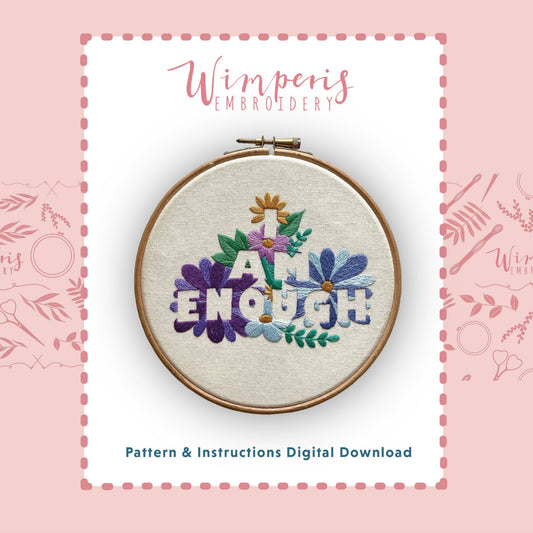 I Am Enough PDF Pattern / Digital Download