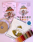 Mushroom House Embroidery Kit