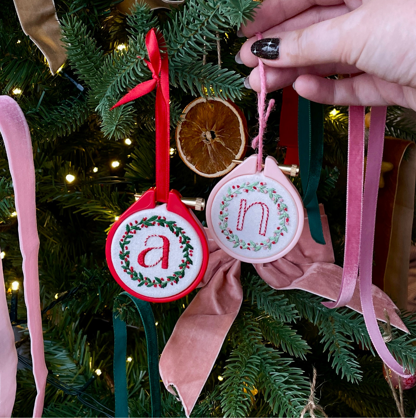 Personalised Christmas Bauble Embroidery Workshop 14th December | Cheltenham