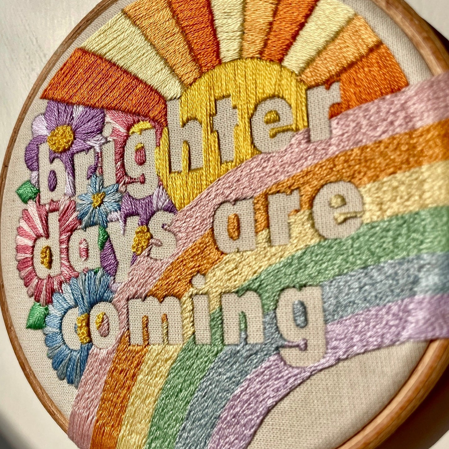 Brighter Days Are Coming Embroidery Kit