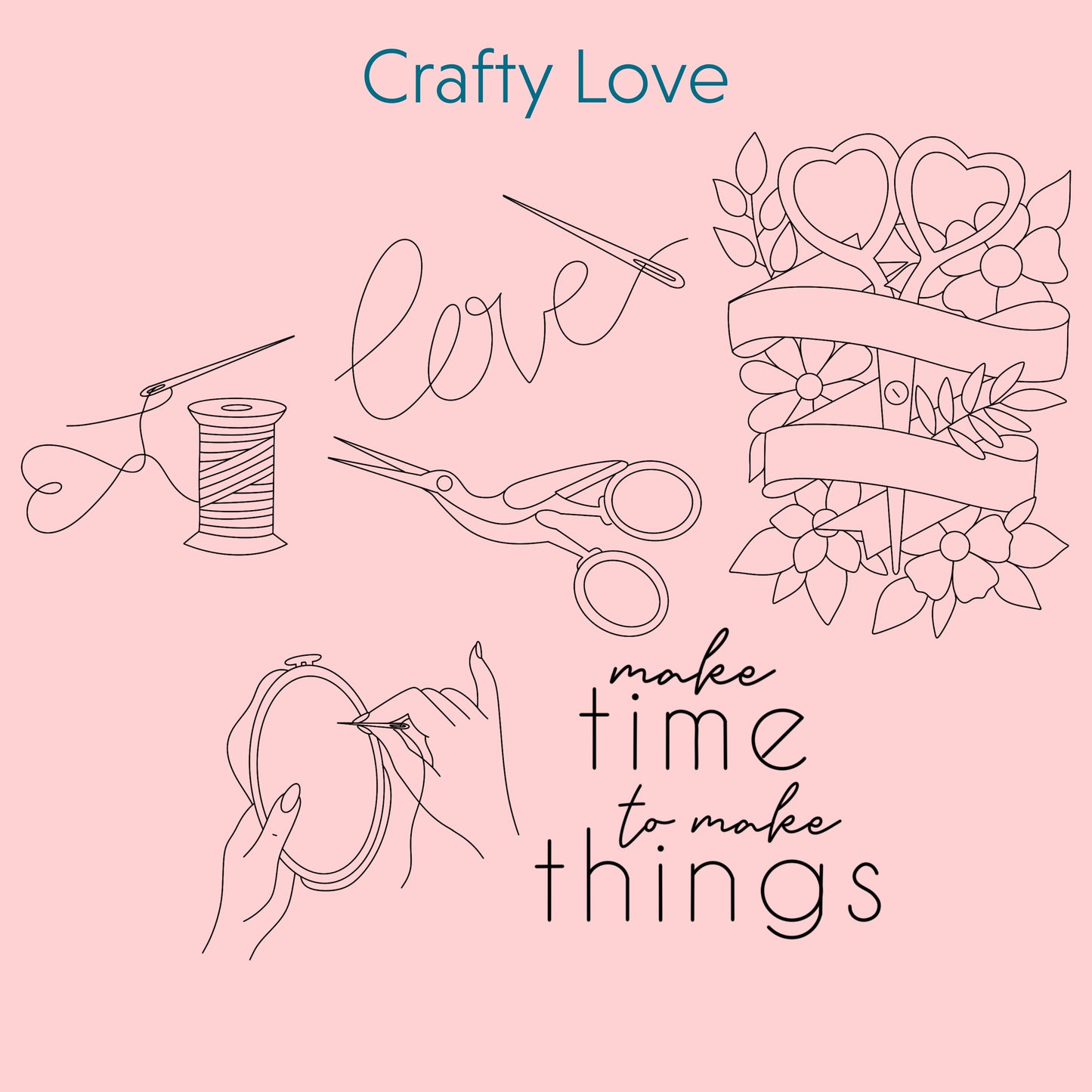 Embroidery Stick & Stitch Pack | Crafty Love