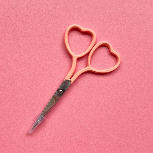 Heart-Shaped Embroidery Scissors | Coral