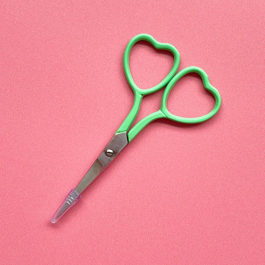 Heart-Shaped Embroidery Scissors | Green