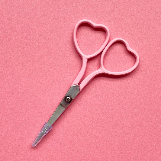 Heart-Shaped Embroidery Scissors | Pink