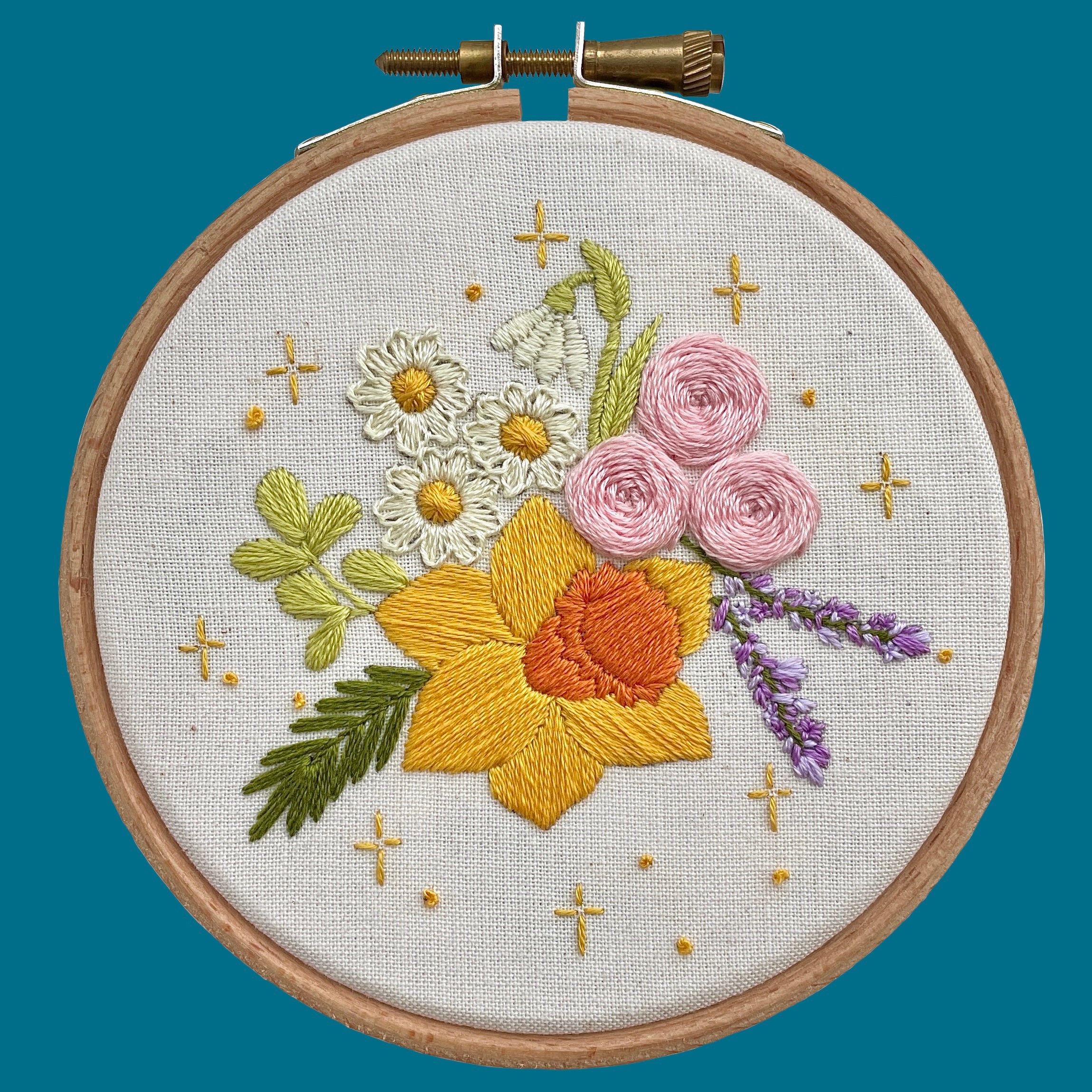 Spring Bouquet Mini Embroidery Kit – Wimperis Embroidery