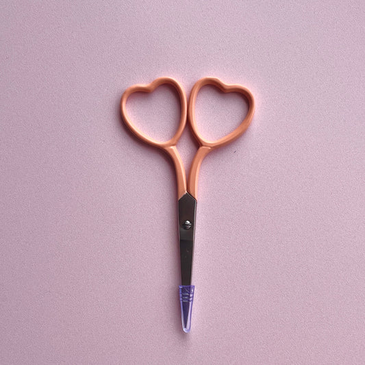 Heart-Shaped Embroidery Scissors | Coral