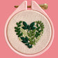 Leafy Heart Tiny Embroidery Kit