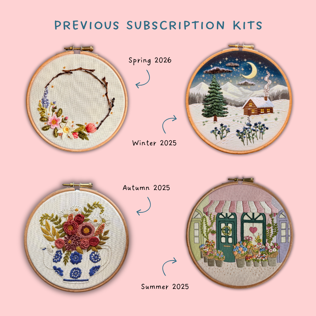 Quarterly Embroidery Kit Subscription Box