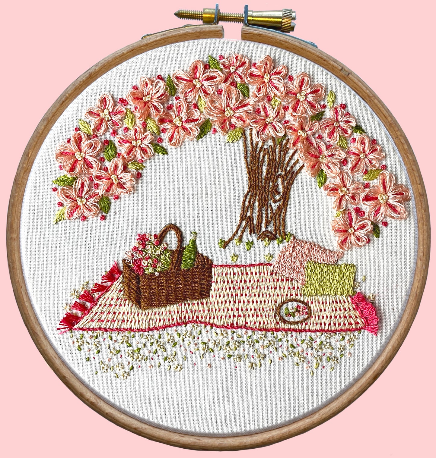 Cherry Blossom Embroidery Kit