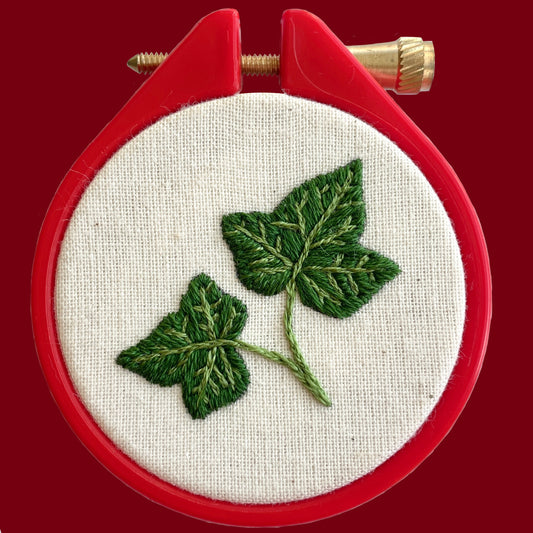 Christmas Ivy Bauble Tiny Embroidery Kit