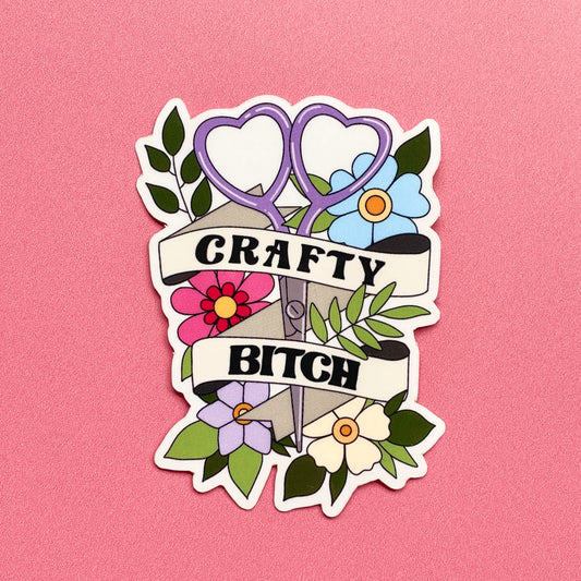 Crafty Bitch | Vinyl Sticker