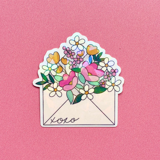 Floral Love Letter | Vinyl Sticker