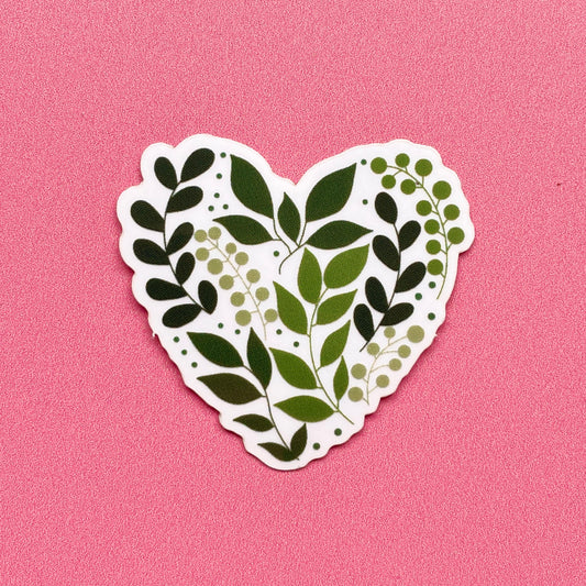 Leafy Heart | Vinyl Sticker