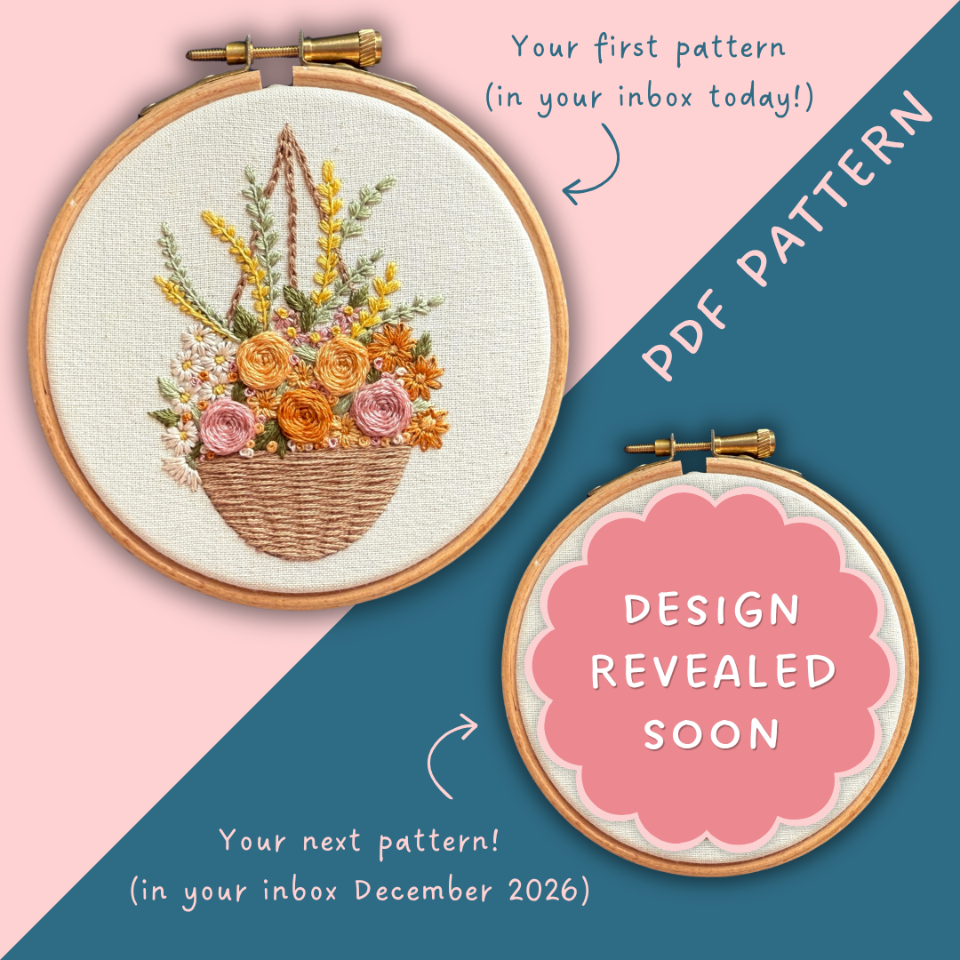 PDF Embroidery Pattern Subscription - digital download