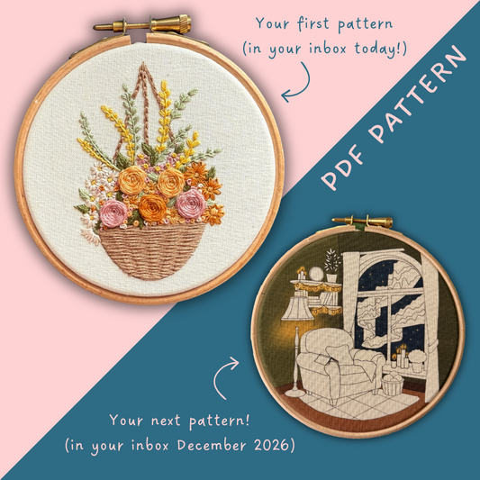 PDF Embroidery Pattern Subscription - digital download