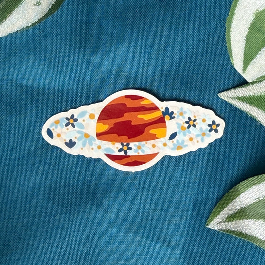 Floral Planet | Vinyl Sticker