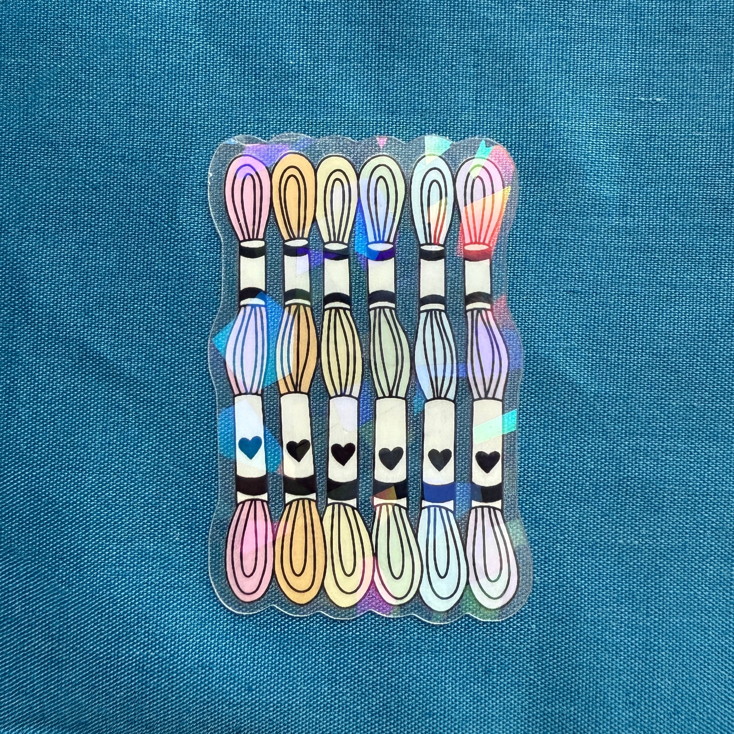 Embroidery Threads | Holographic Vinyl Sticker – Wimperis Embroidery