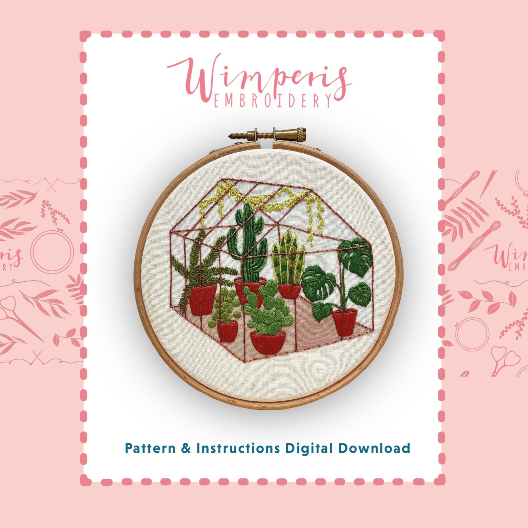 Greenhouse PDF Pattern / Digital Download – Wimperis Embroidery