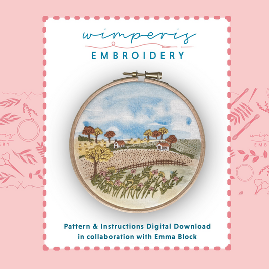 Autumn Fields PDF Embroidery Pattern / Digital Download