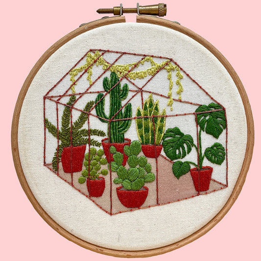 Greenhouse Embroidery Kit