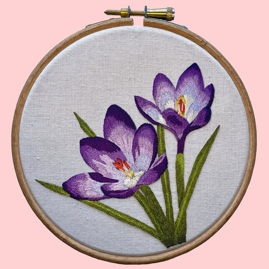 Crocus Threadpainting Embroidery Kit