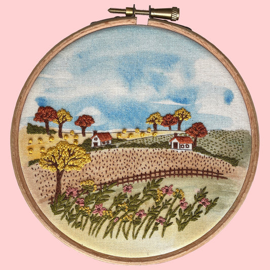 Watercolour Fields Embroidery Kit